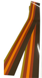 Brown  Retro stripe pinstripe vehicle sticker decal van motorhome camper RV greens and blues and white