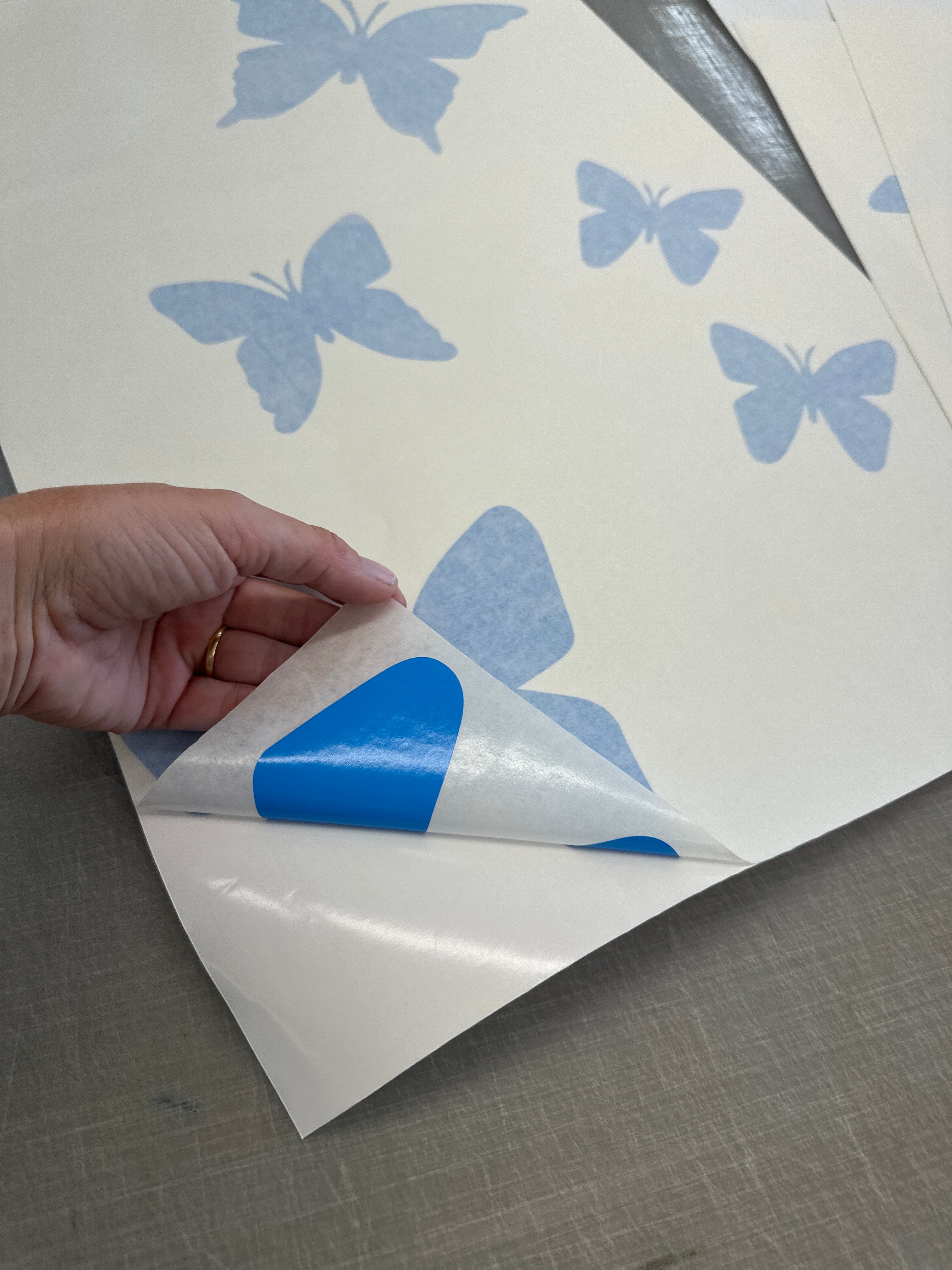 Glass Pool Fence Safety Decals Butterflies, window decals