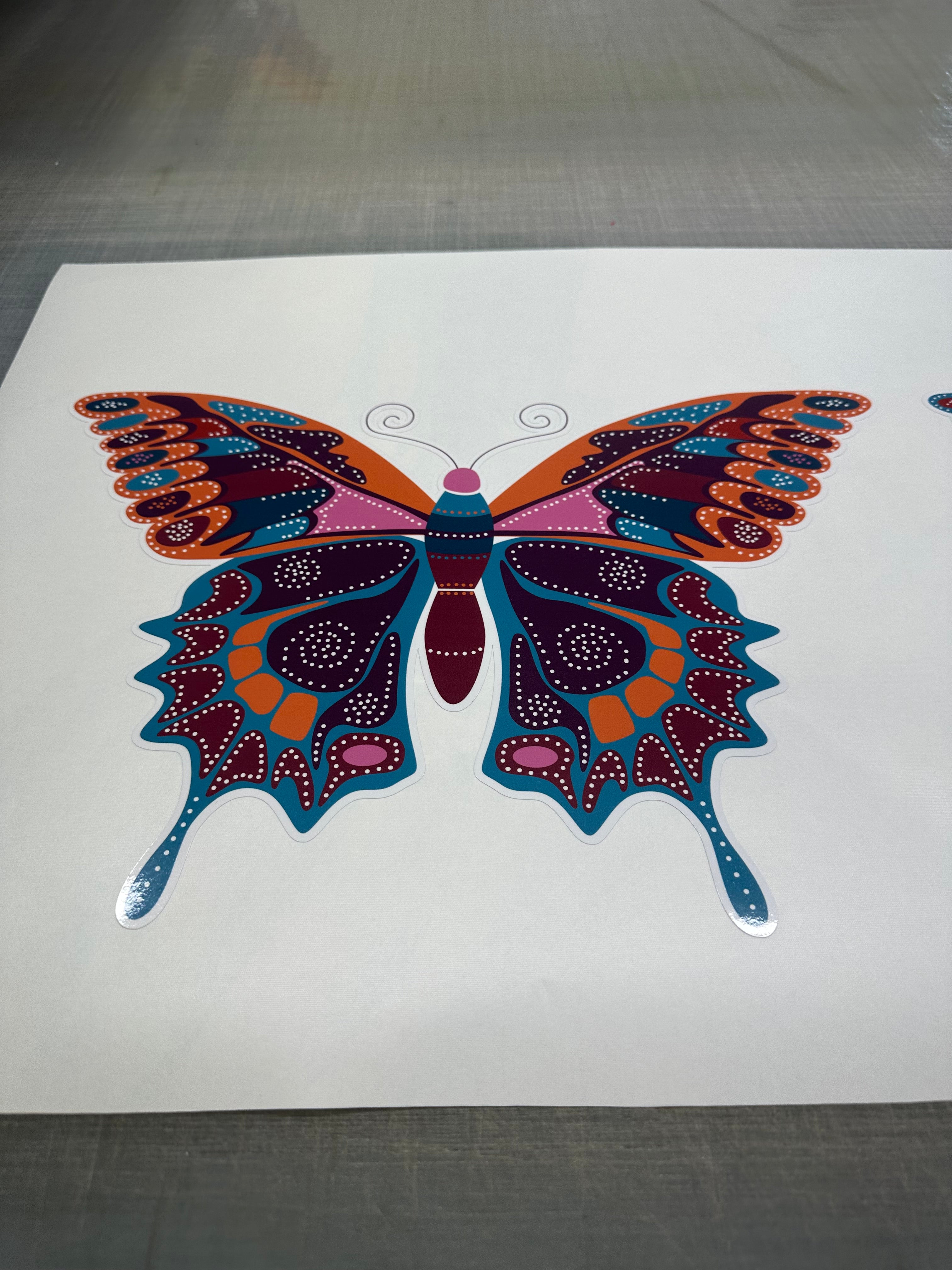 Large Butterfly set Sticker decal  car , camper, RV Motorhome, 4x4 ,patterned