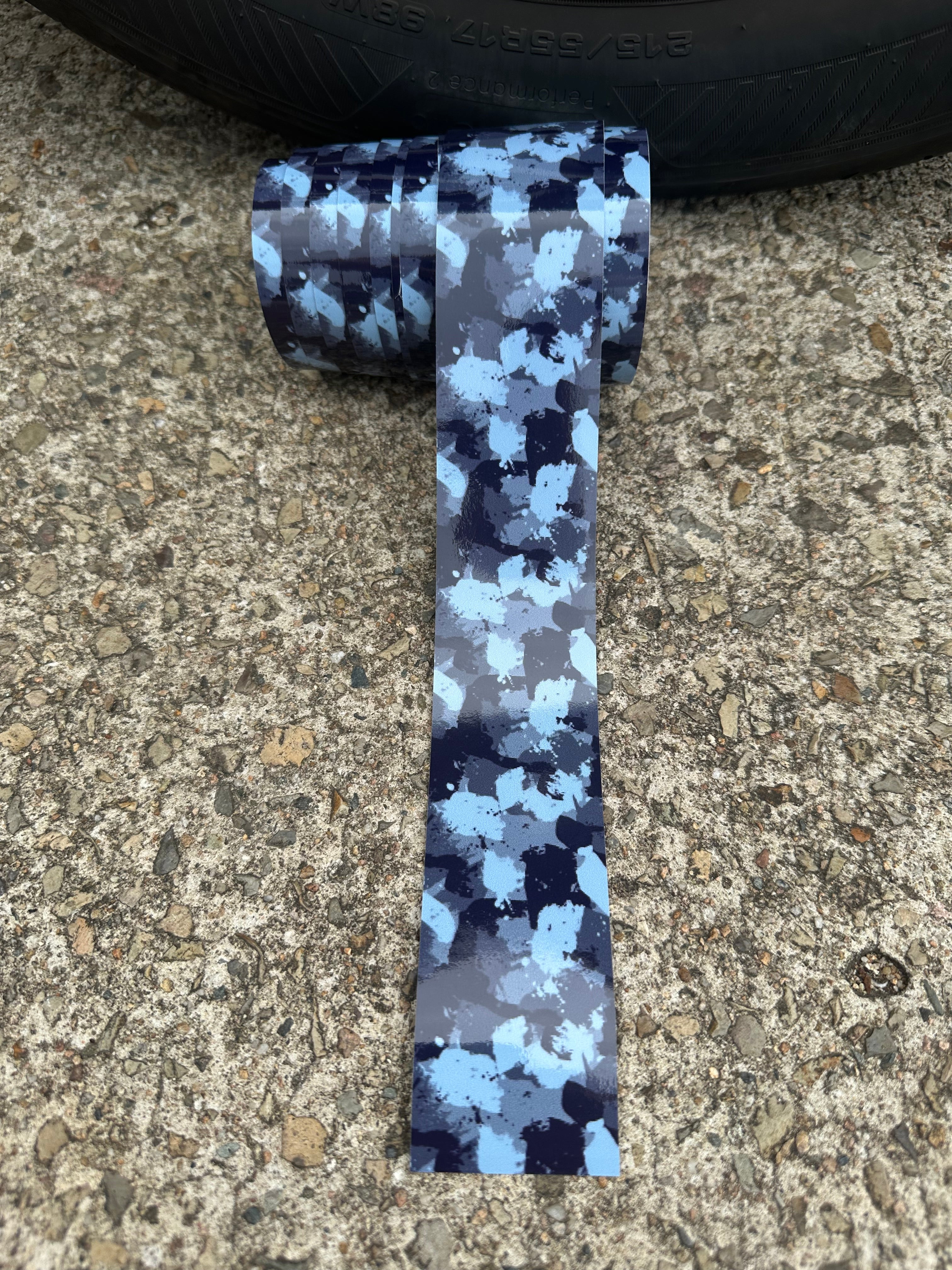 Splatter  Camo Blue camouflage Pinstripe vehicle sticker decal car motorhome van life  4x4 4wd stripe graphic