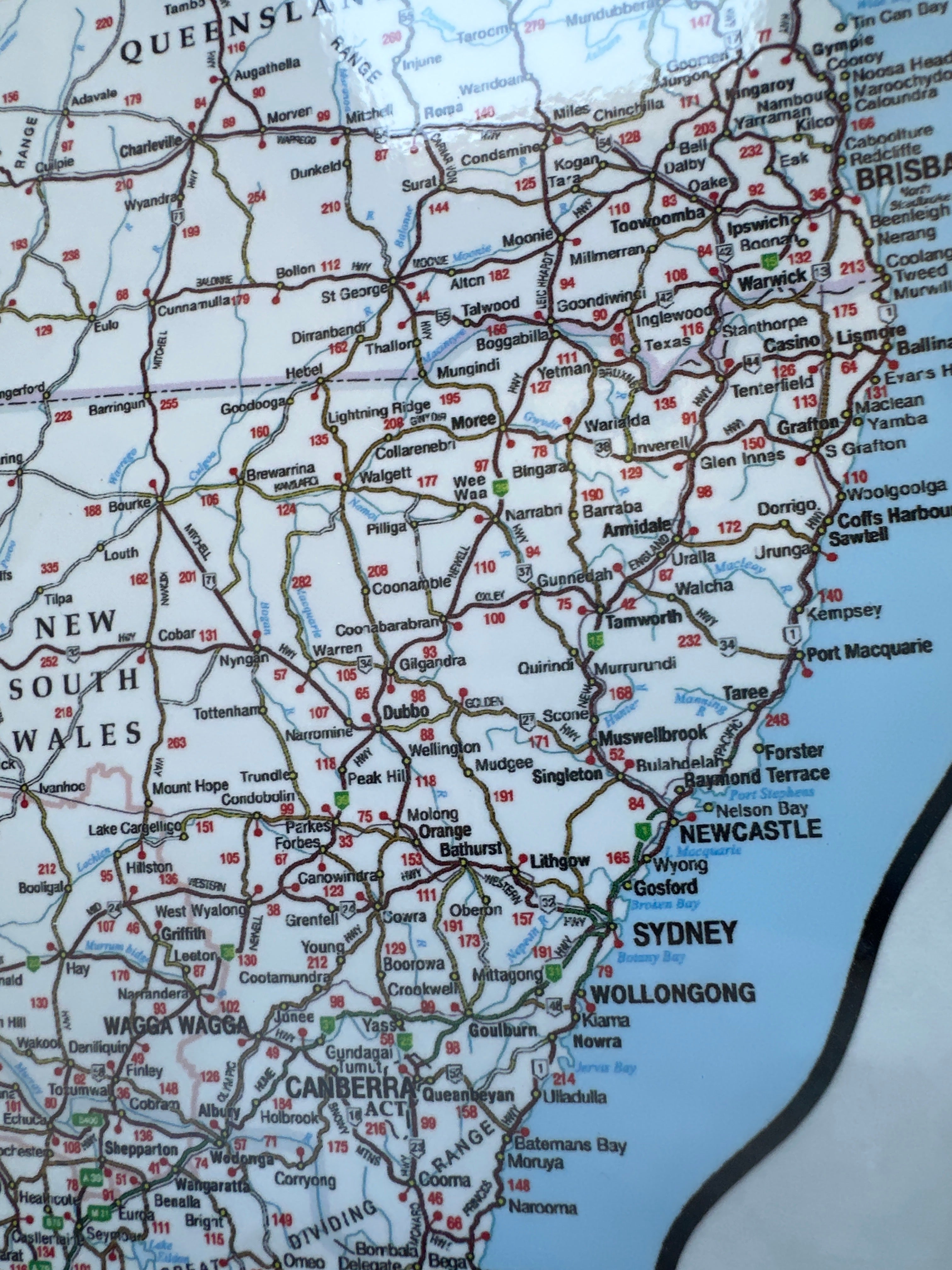 Picnic table road map Australia motorhome camper caravan decal