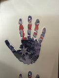 Australia FLAG sticker with hand print  bumper sticker for car, window, laptop,