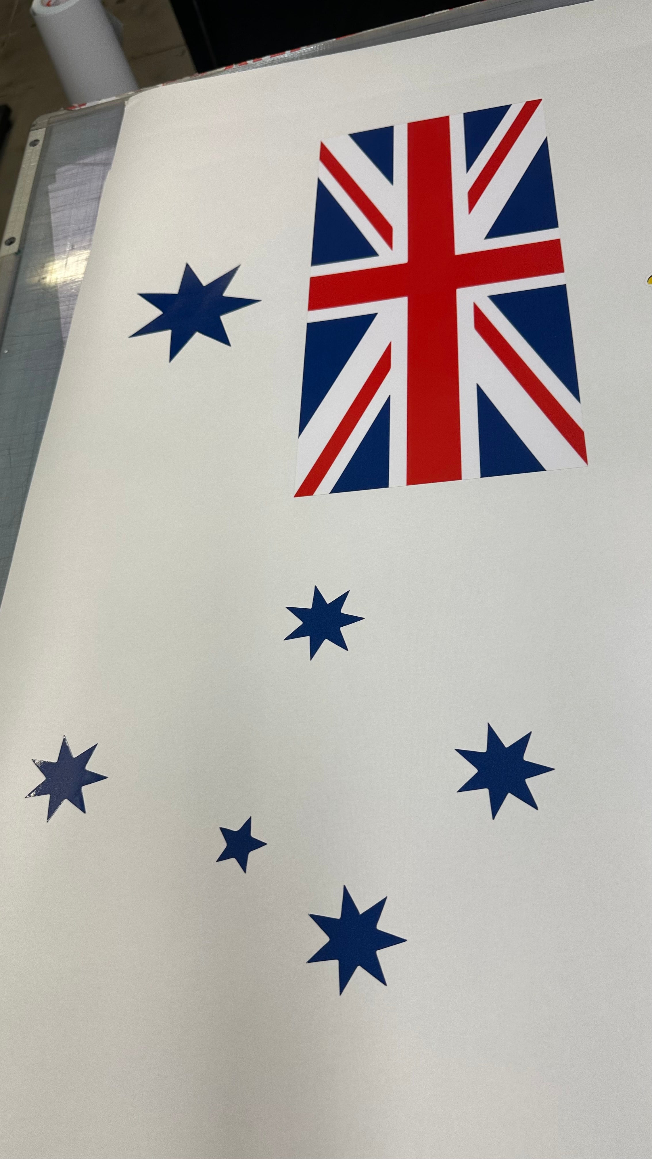 Australian Flag Southern cross sticker decals for side of Ute , Car , 4WD Suits Toyota Ford Mazda GWM Nissan Vehicle