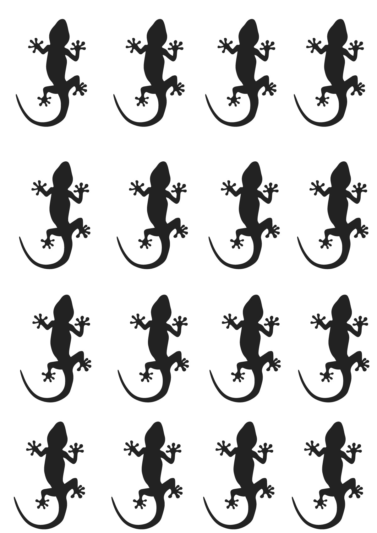 Gecko Sticker Decal for Car, Ute, Laptop or Vehicle  Vinyl Sticker Available in Black or White, Multiple Sizes
