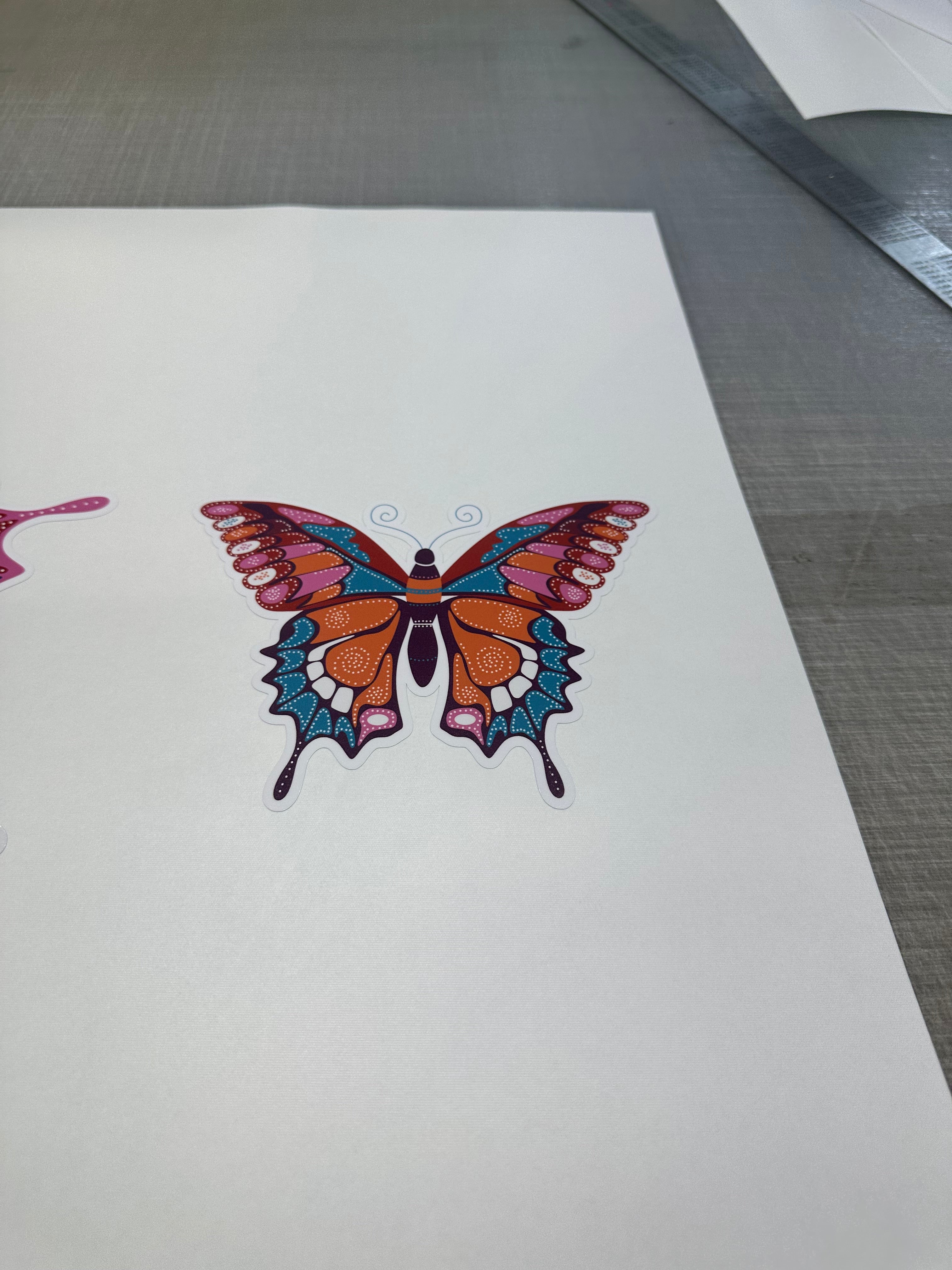 Large Butterfly set Sticker decal  car , camper, RV Motorhome, 4x4 ,patterned