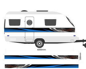 6m stripe sticker decal, car , RV motorhome, vehicle, truck , campervan boat, horse float