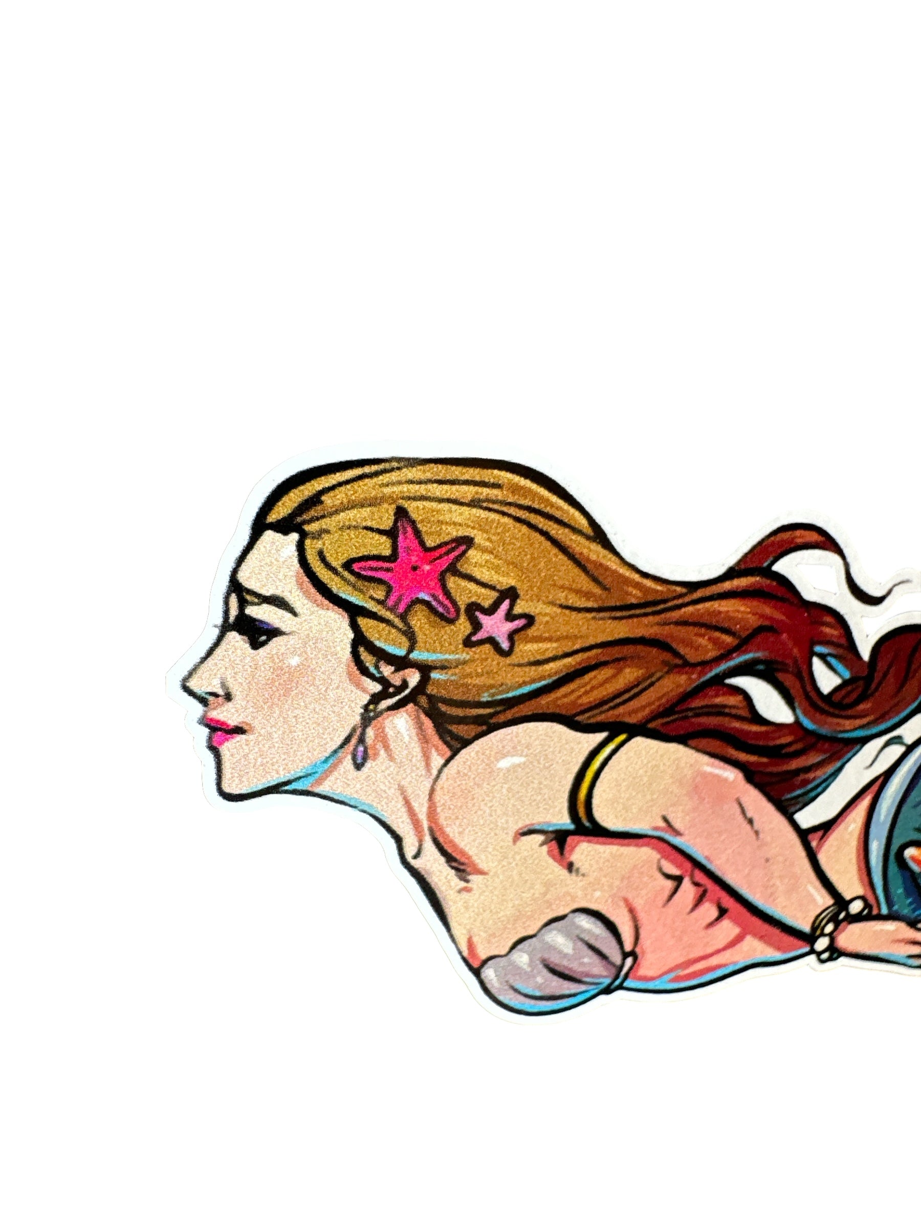 2 x Mermaids sticker popular laptop, skateboard, car sticker, window sticker laptop