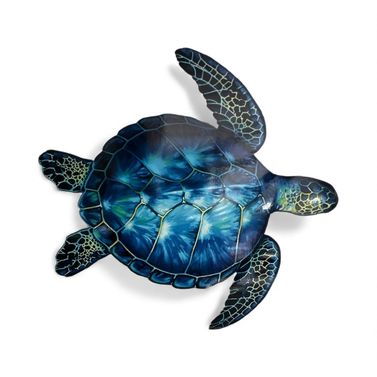 Ocean-Inspired Blue Turtle Vehicle Decal: Versatile Sticker for Cars, Boats, RVs & More
