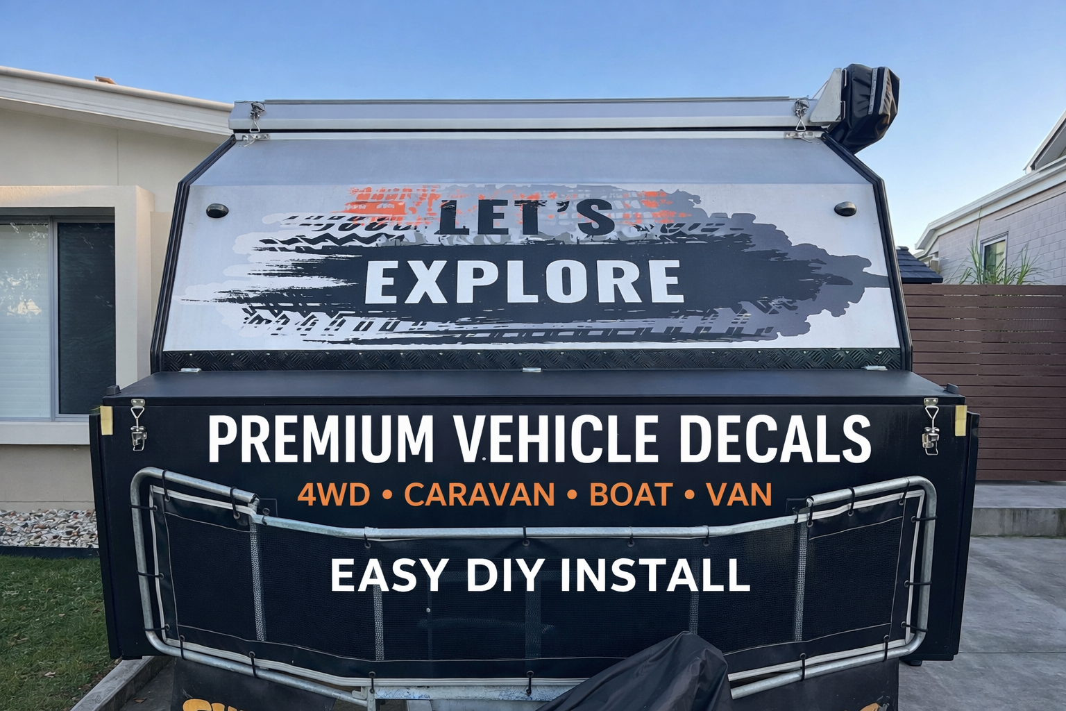 Let’s Explore RV & Campervan Vinyl Decal