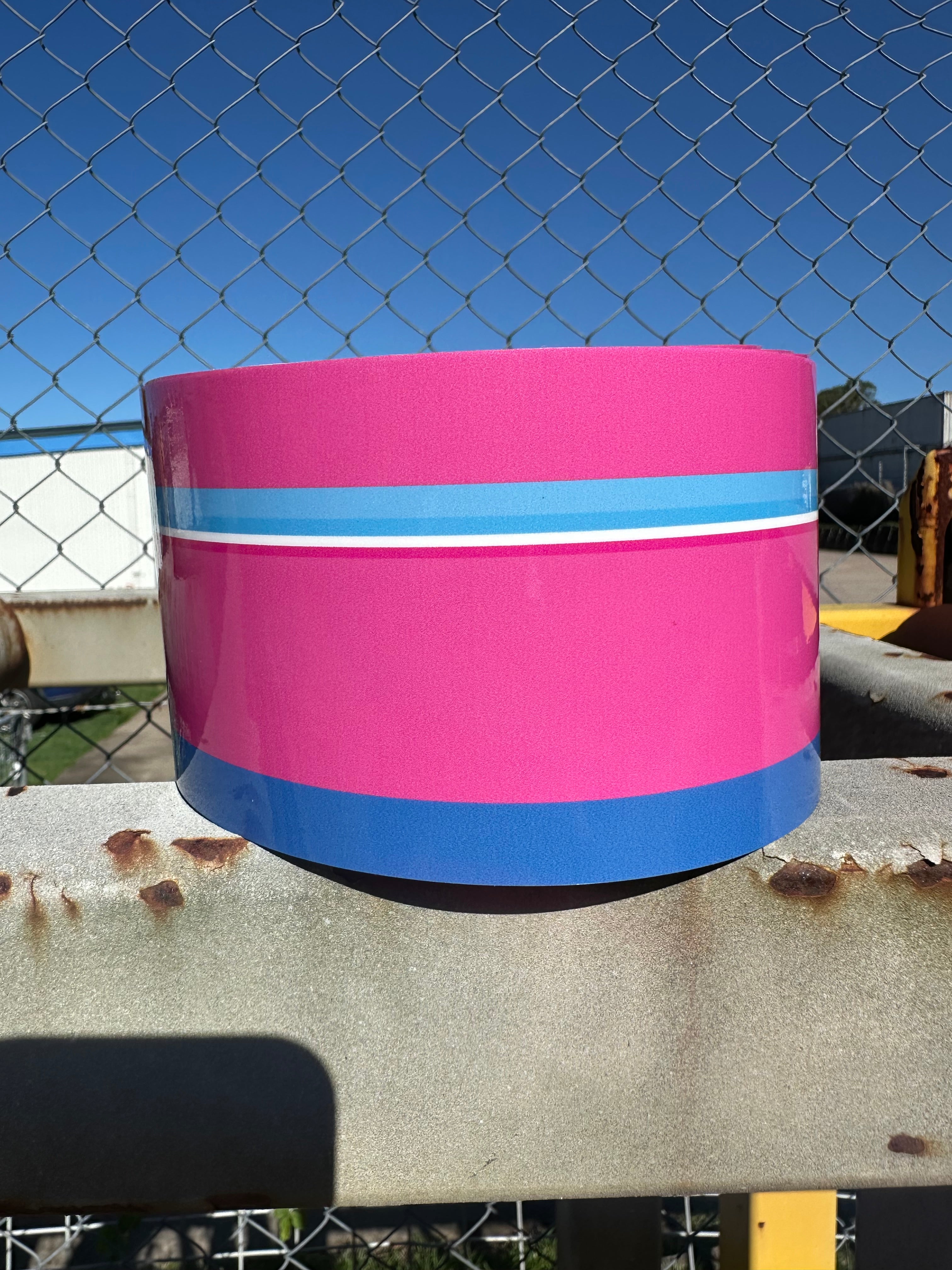 High Gloss Vinyl Pinstripe: Pink Blue Stripe for Campervans, Custom Colours and Widths