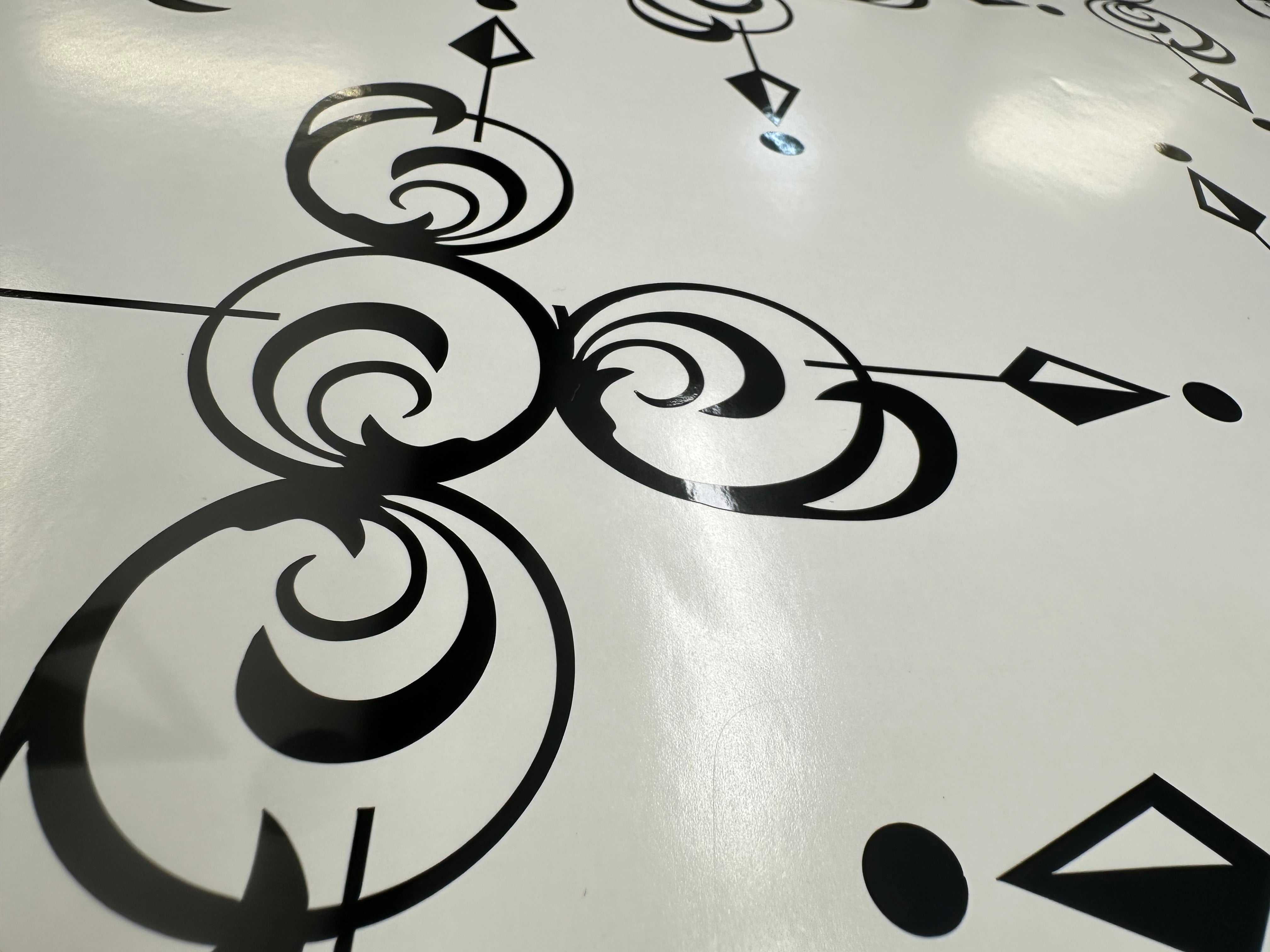 Pinstripe scroll sticker decals for trucks, trailer, horse float and other vehicles