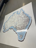 Large Map Australia Motorhome decal detailed Road Map Sticker Decal
