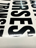 300mm x 285mm Horses in Transit Sticker Decal Horse Float Warning Sticker