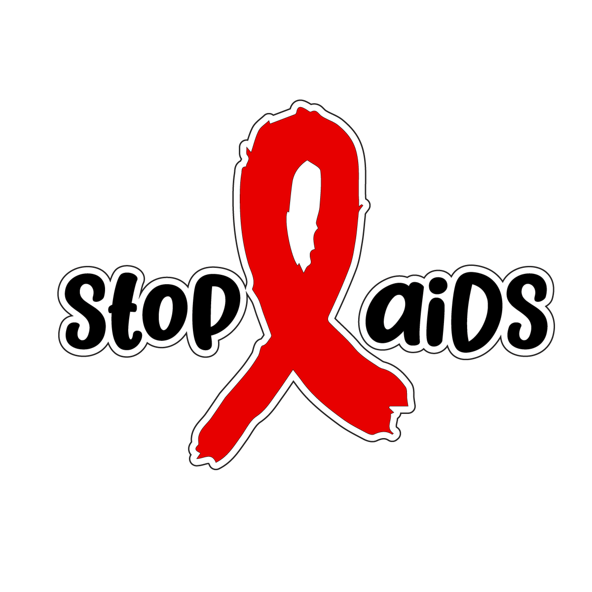 Aids-Awareness-stickers decals laptop vehicle window guitar car suitcase fridge