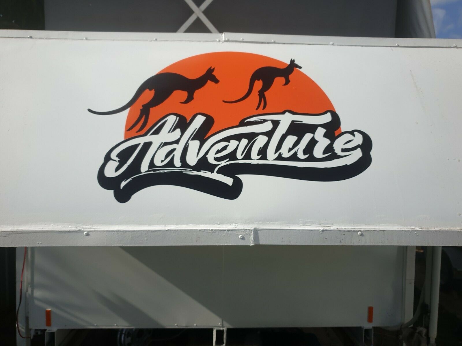 Australian Adventure Decal Kangaroo Sunset Sticker Caravan RV Campervan Motorhome Van Life Australia Travel Vinyl Sticker