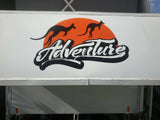 Australian Adventure Decal Kangaroo Sunset Sticker Caravan RV Campervan Motorhome Van Life Australia Travel Vinyl Sticker