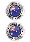 Made in Australia Sticker with Aussie Flag, Vinyl Car Bumper Decal for 4x4 Truck Motorhome, Australian Made Product Label