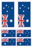 Australian Flag Car Sticker Set, Vinyl Bumper & Window Decals for 4x4 Vehicles