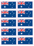 Australian Flag JDM Drift Car Window Decals – Qty 10 Vinyl Rally Racing Stickers