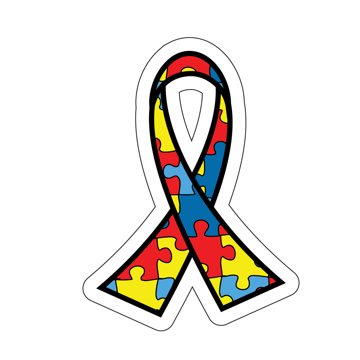 Autism-Awareness-stickers decals laptop vehicle window guitar car suitcase fridge 1