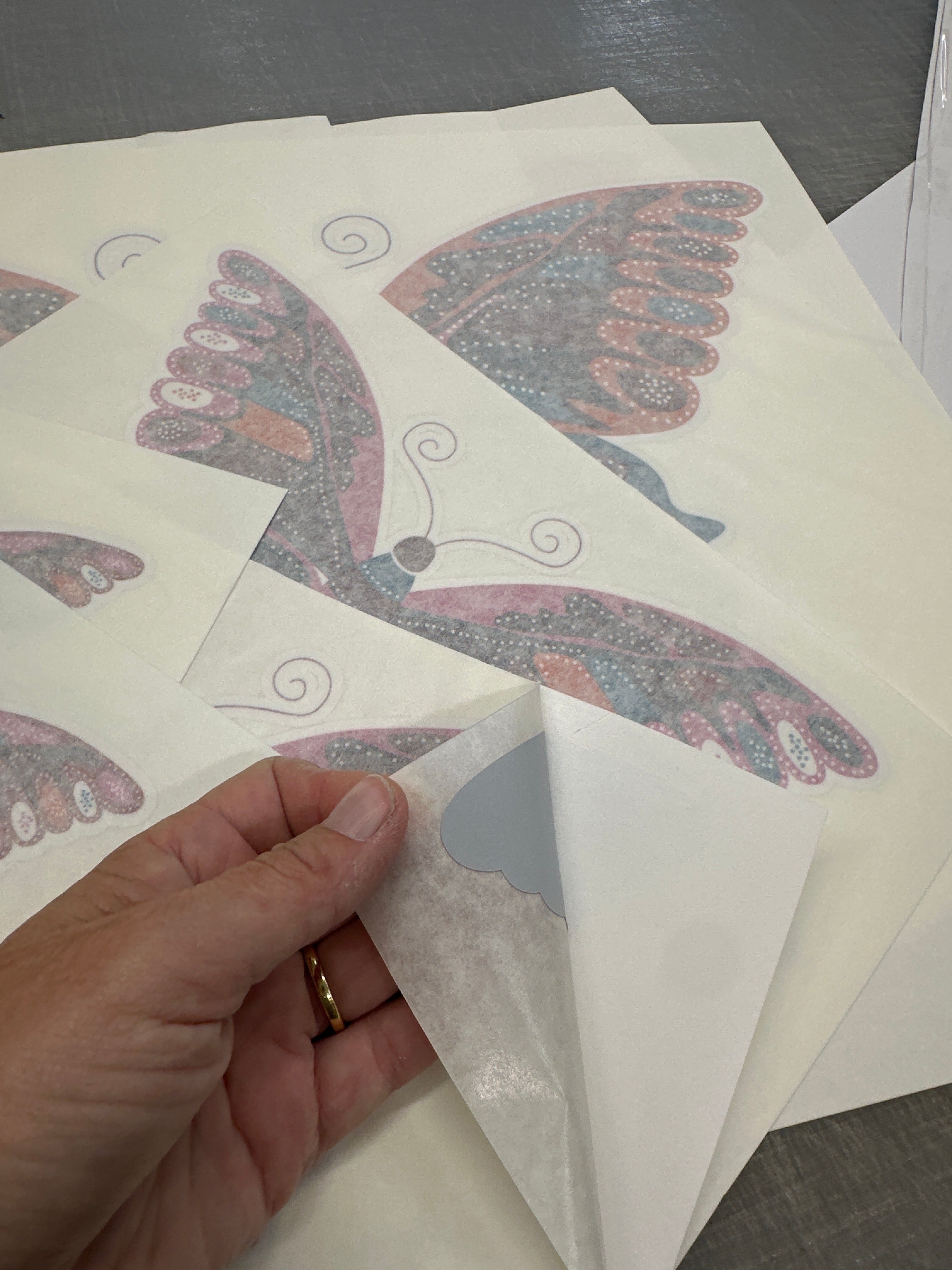 Large Butterfly set Sticker decal  car , camper, RV Motorhome, 4x4 ,patterned