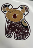 Abstract Koala Sticker decal  car , camper, RV Motorhome, 4x4