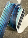 Retro stripe pinstripe vehicle sticker decal van motorhome camper RV blue tones