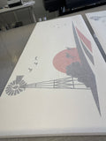 KANGAROO Vehicle Stripes with windmill , Boat RV Campervan Caravan Motorhome