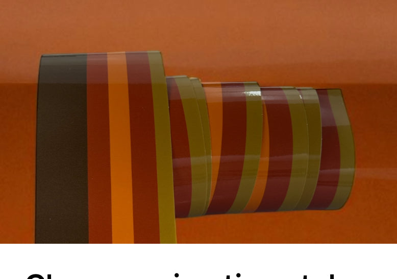 Brown  Retro stripe pinstripe vehicle sticker decal van motorhome camper RV motorhome 4x4