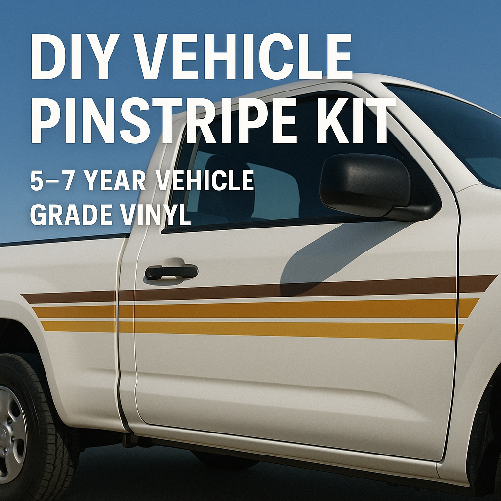 DIY Vinyl pinstripe for vehicle truck motorhome ute campervan