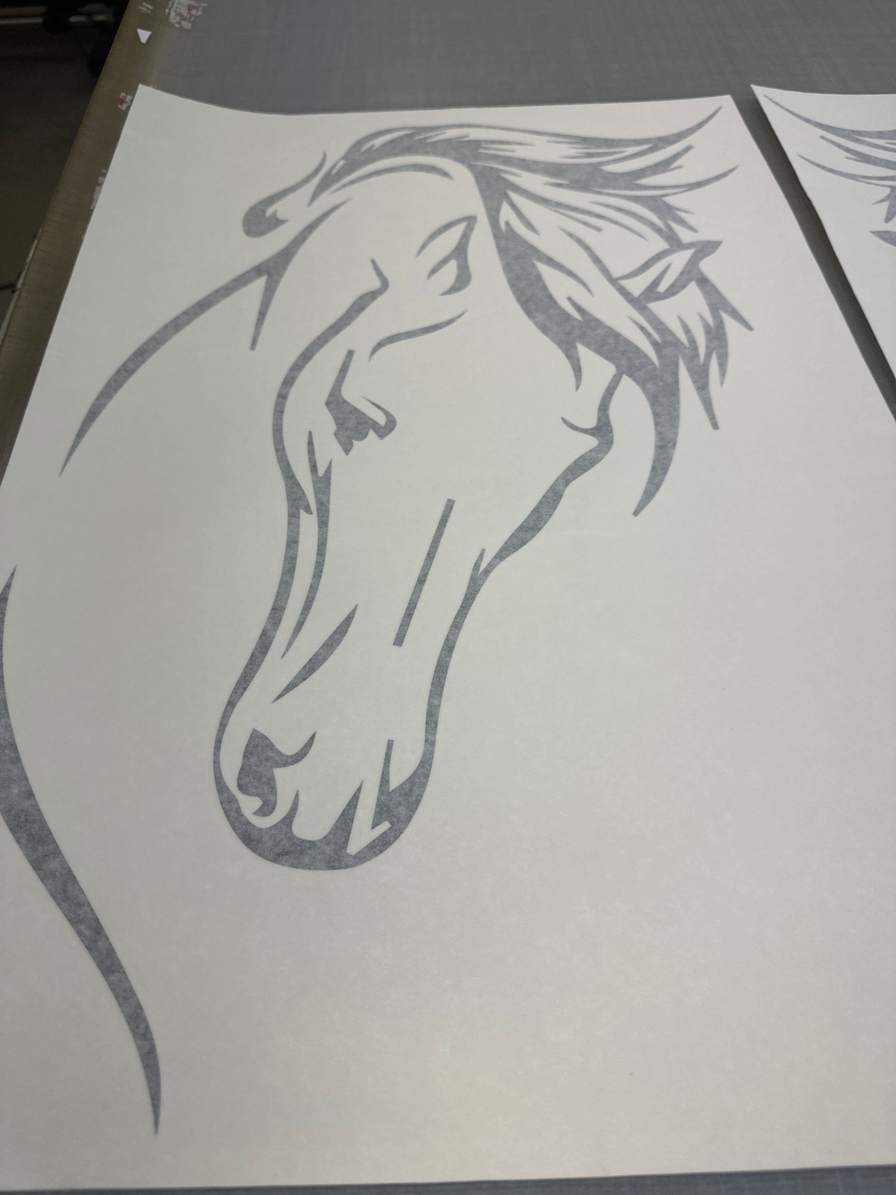 QTY 2 LARGE HORSE  DECAL UTE 4WD HORSE FLOAT  STICKERS H001