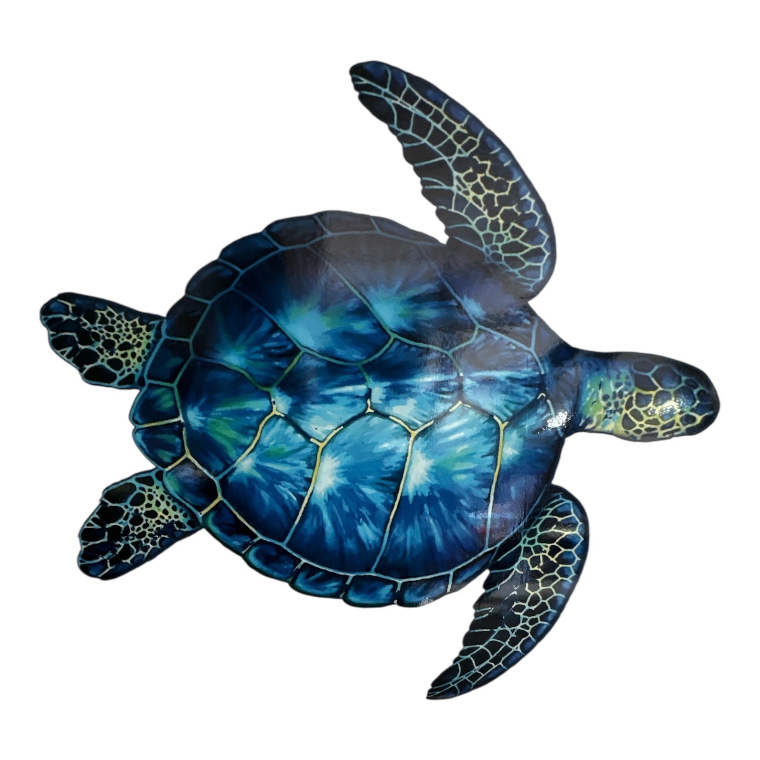 Ocean-Inspired Blue Turtle Vehicle Decal: Versatile Sticker for Cars, Boats, RVs & More