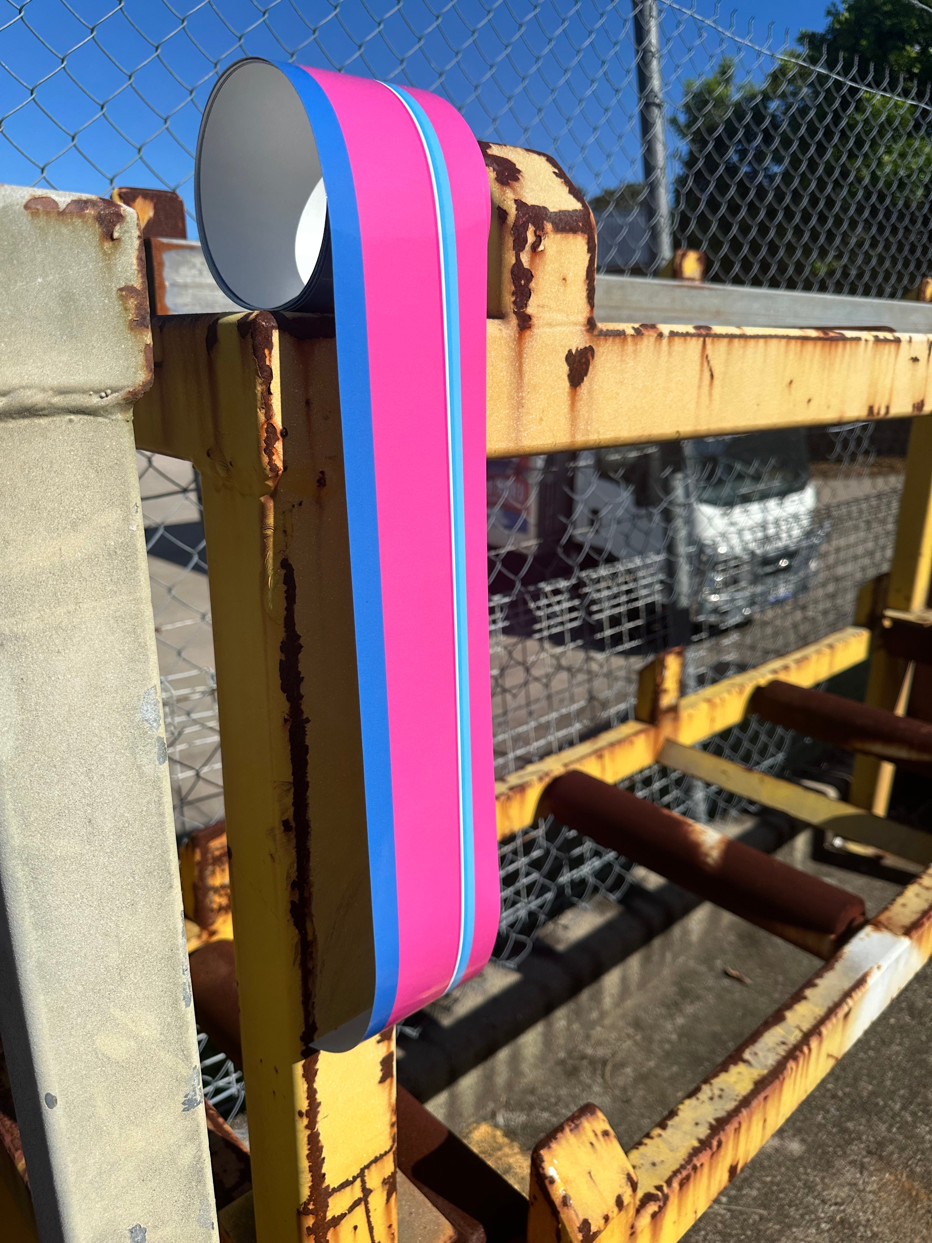 High Gloss Vinyl Pinstripe: Pink Blue Stripe for Campervans, Custom Colours and Widths
