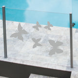 Glass Pool Fence Safety Decals Butterflies