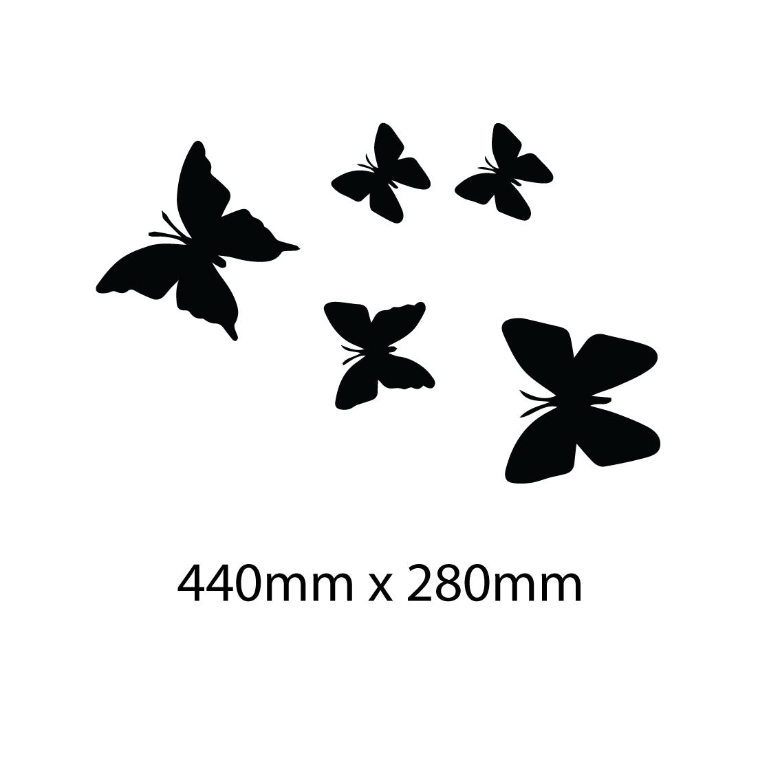 Glass Pool Fence Safety Decals Butterflies