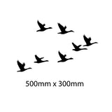 Glass Pool Fence Safety Decals Flying Geese Birds Design