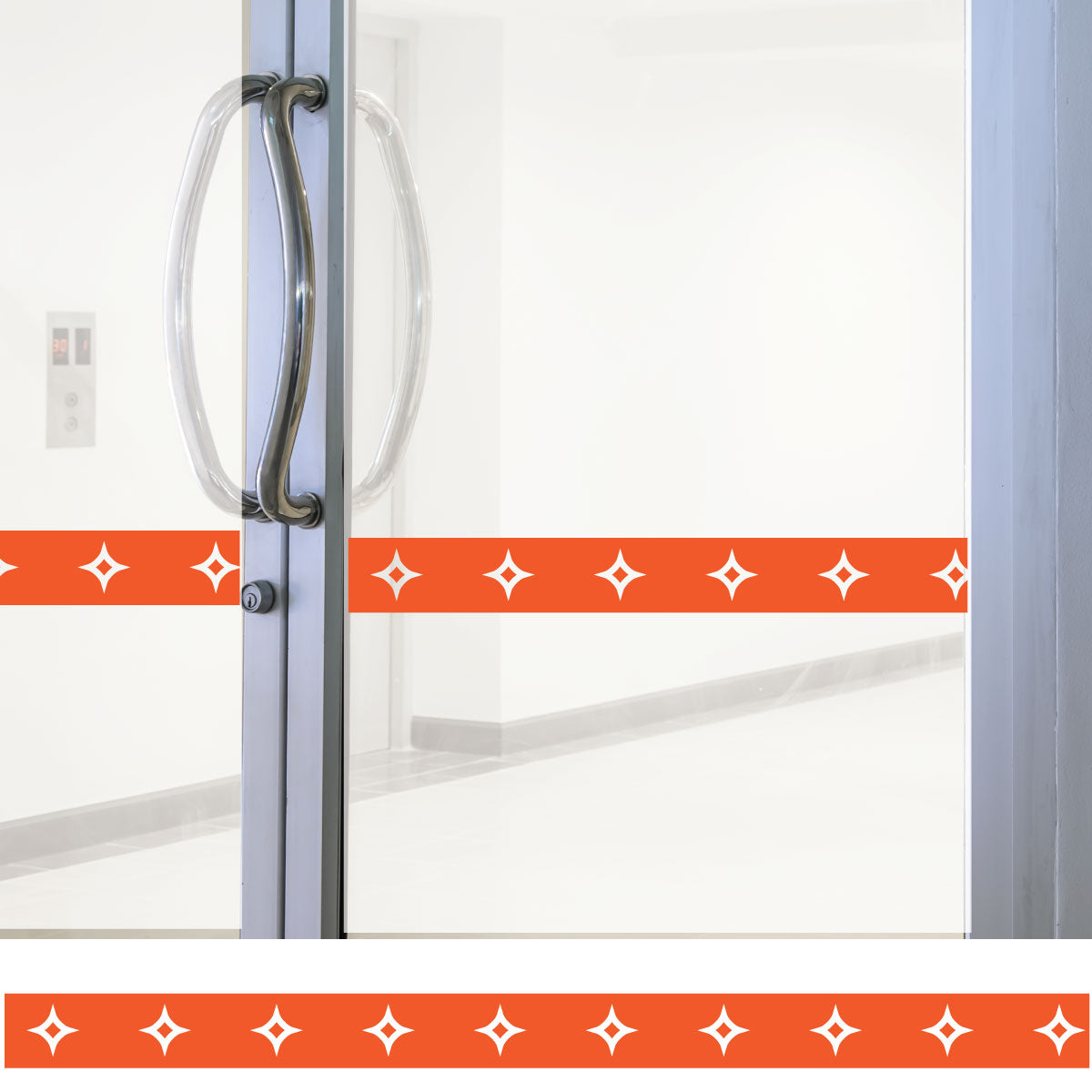 Glass door safety stickers , Door strips, Window film home or office Etched film