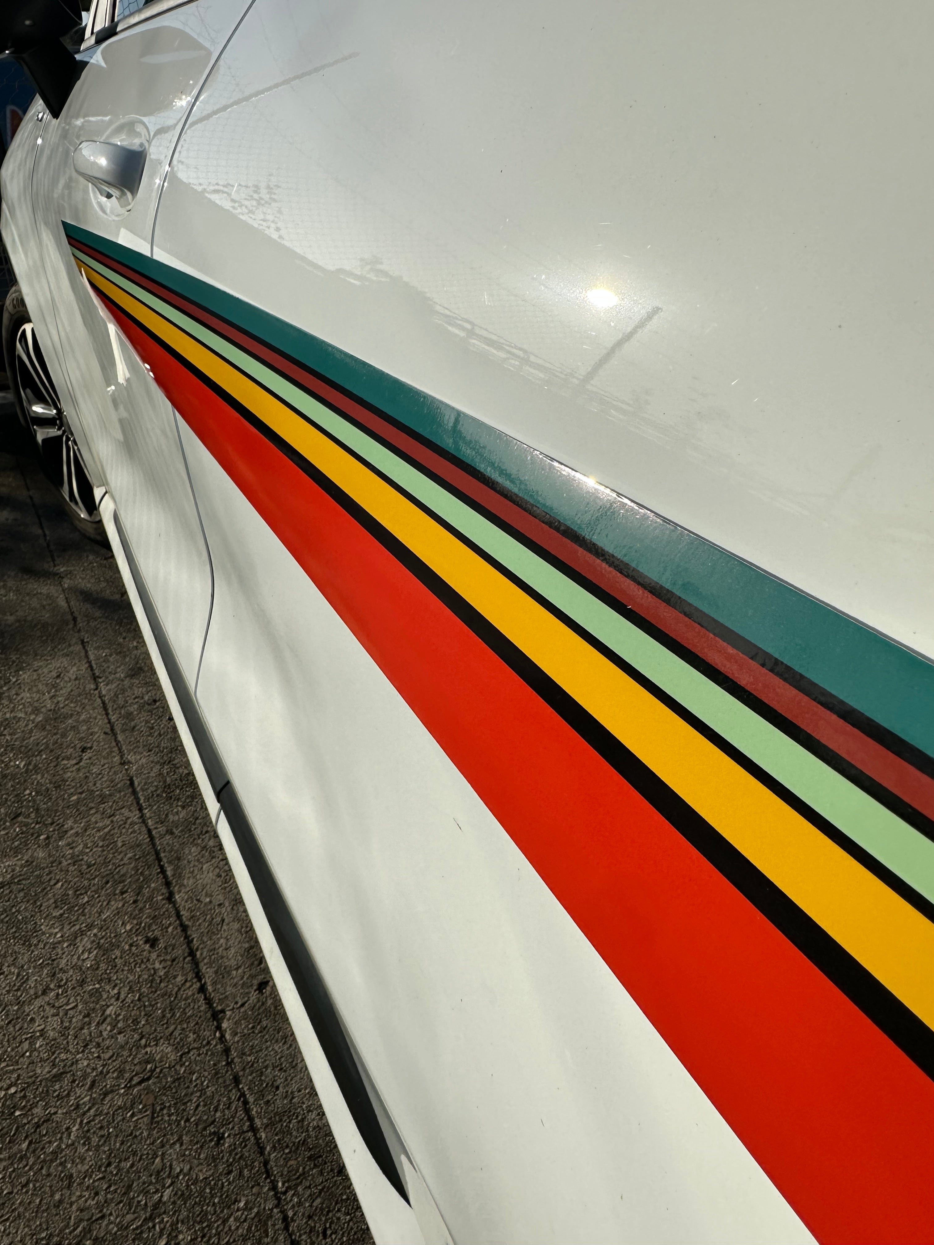 Vibrant Retro Pinstripe Decals for Cars, RVs, Vans & Motorhomes - Custom Vehicle Graphics
