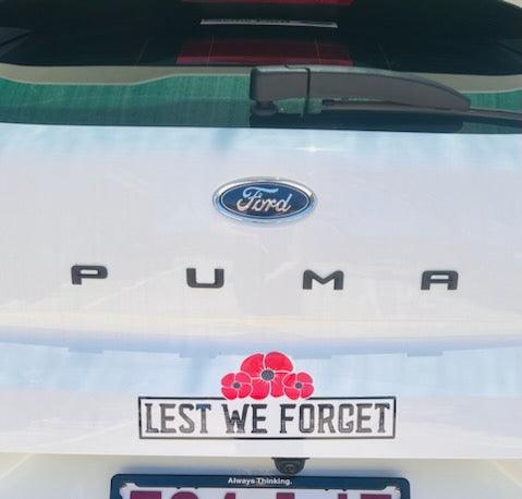 Remembrance Lest we forget Anzac Australian vehicle sticker decal - Mega Sticker Store