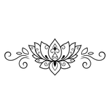 Lotus-flower-sticker-decal, vehicle , or glass window or doors