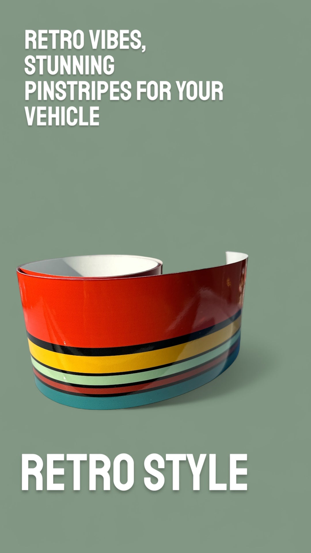 Vibrant Retro Pinstripe Decals for Cars, RVs, Vans & Motorhomes - Custom Vehicle Graphics