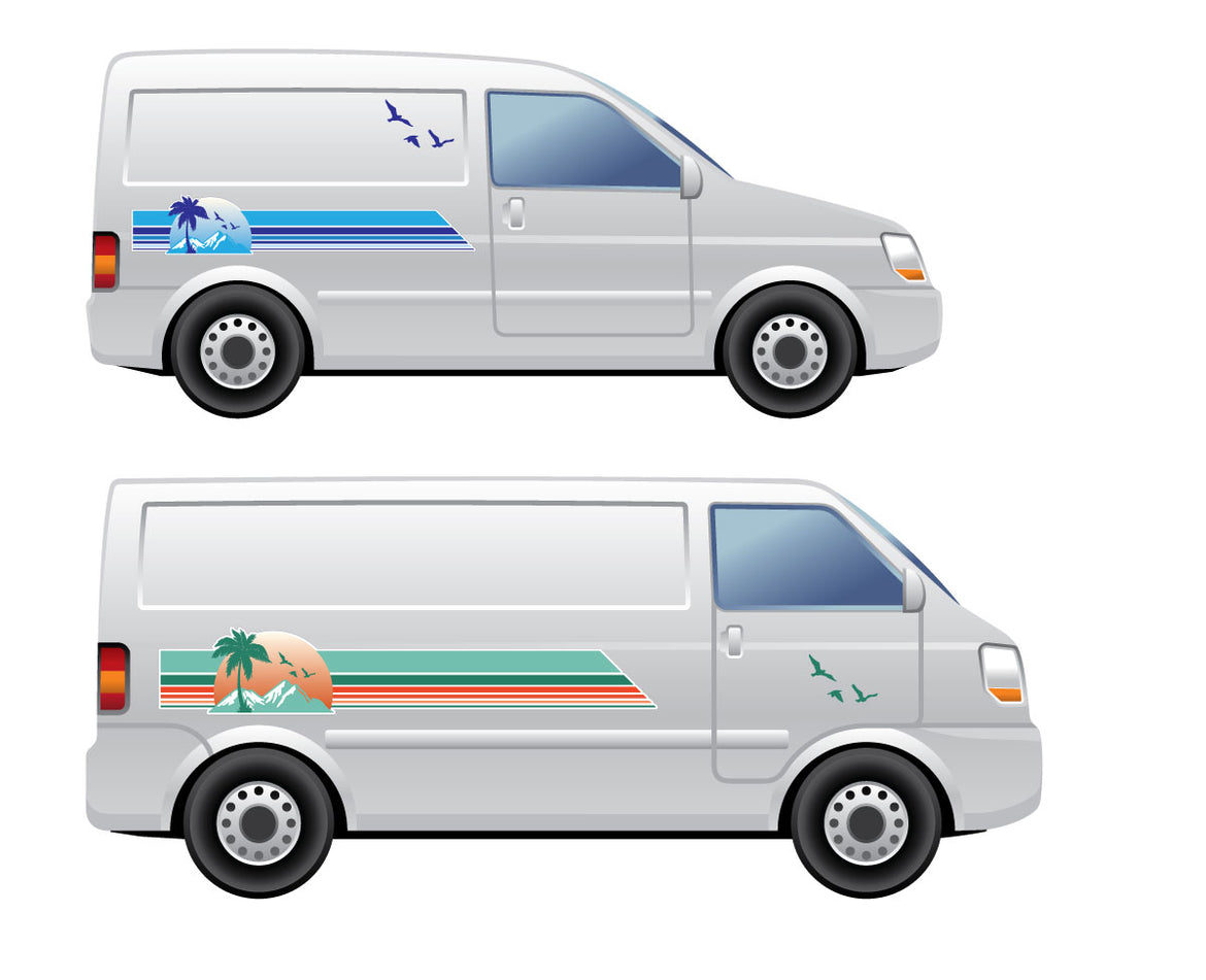 Universal Vinyl Stripes Decals vehicles for Van, camper Motorhome, car ...