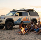 DIY Surf Truck Decal 4WD Side Sticker, Large Beach Sunset Vinyl Graphic, Easy Apply Off Road Vehicle Wrap Ocean Car Decal