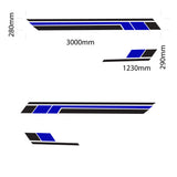 Universal van side graphics vinyl stripes decal for campers customized colours and sizes