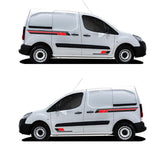 Universal van side graphics vinyl stripes decal for campers customized colours and sizes