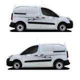 Universal van side graphics vinyl stripes decal for campers customized colours and sizes V4