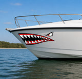 Angry Shark Teeth & Eye Boat Decal | Shark Sticker for Boat, Jet Ski, Car & 4WD