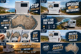 Large Map Australia Motorhome decal detailed Road Map Sticker Decal