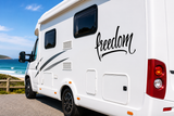 Freedom Decal Sticker for Motorhome Caravan RV Camper Trailer