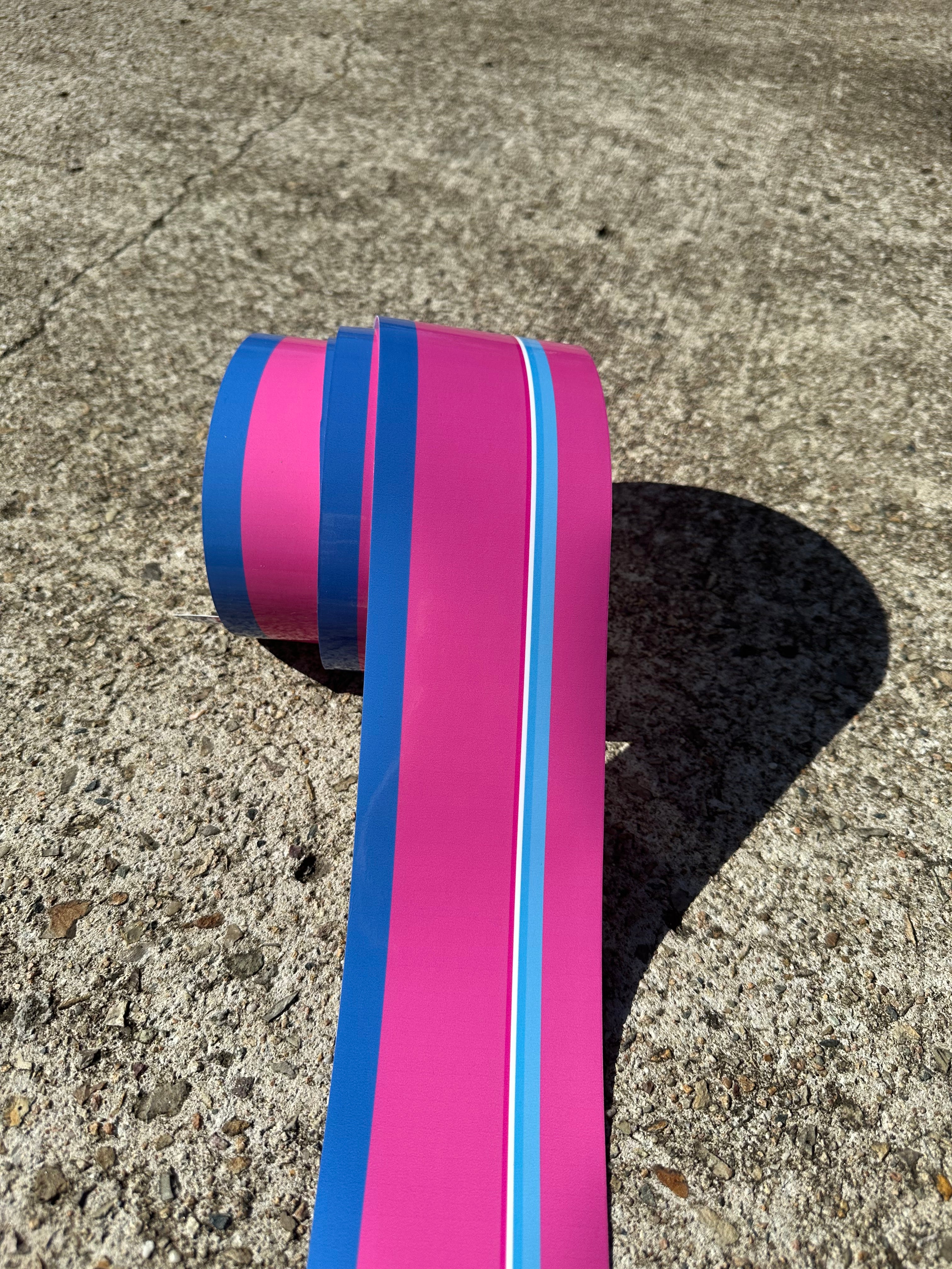 hot pink pinstripe for vehicle decor